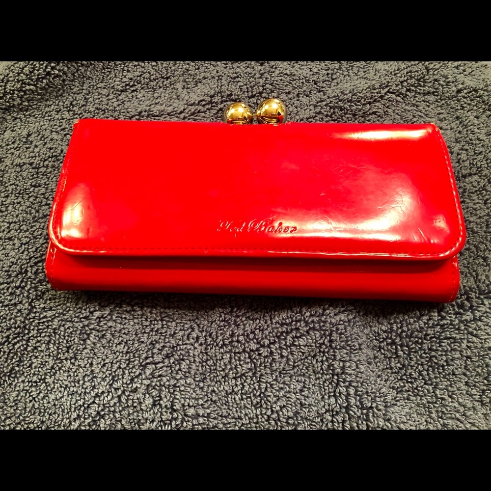 Ted Baker Wallet Red Patent